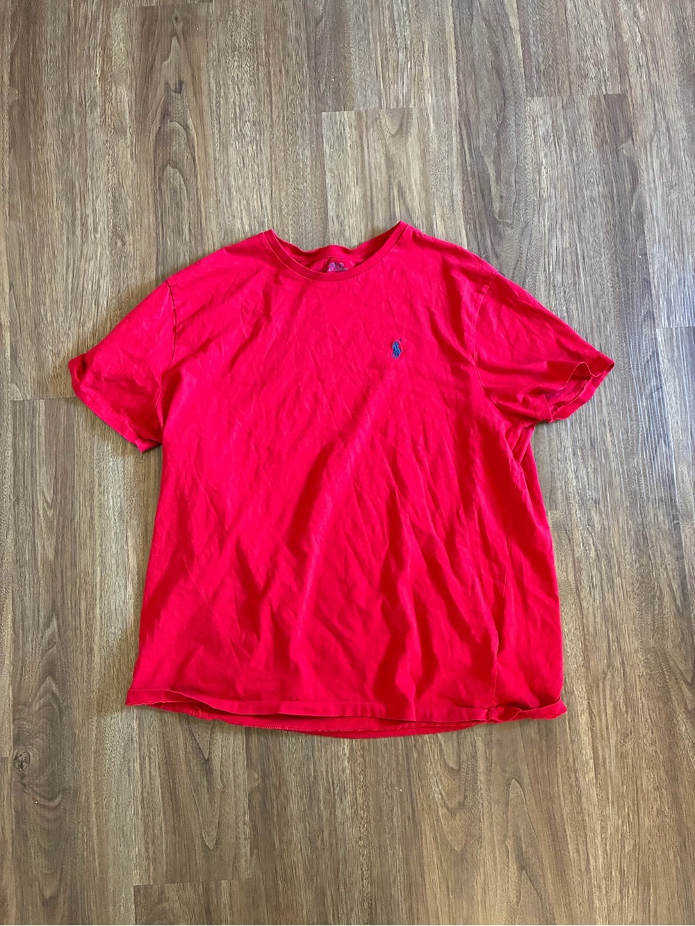 Polo Ralph Lauren Men’s Tee Shirt Polo Pony Size XL Red Crew Neck Short Sleeve